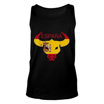 Bull Spain Cultural Funny Bullfighter Unisex Tank Top | Mazezy
