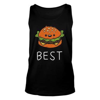Burger Best Friends Siblings Father And Son Matching Unisex Tank Top | Mazezy UK