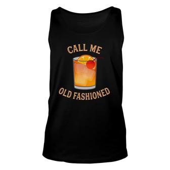 Call Me Old Fashioned Classic Cocktail Unisex Tank Top | Mazezy UK