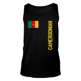 Cameroonian Flag And Cameroon Roots Premium Unisex Tank Top | Mazezy