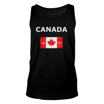 Canada Flag The Canadian Maple Leaf Unisex Tank Top | Mazezy