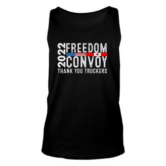 Canada Freedom Convoy 2022 Canadian Truckers Support Us Unisex Tank Top | Mazezy