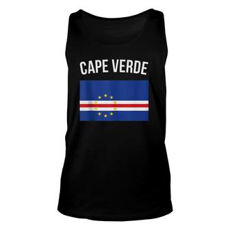 Cape Verde Cabo Verdean Flag Gift Cape Verde Flag Unisex Tank Top | Mazezy