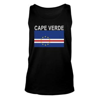 Cape Verde Flag Verdean National Pride Unisex Tank Top | Mazezy UK