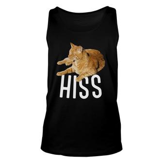 Cat Hiss Tabby Lover And Funny Graphic Gift Unisex Tank Top | Mazezy