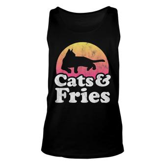 Cats And Fries's Or's Cat And Fries Unisex Tank Top | Mazezy