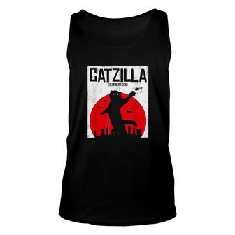 Catzilla Cat Kitten Feline Kitty Outfit Japan Movie Unisex Tank Top - Thegiftio