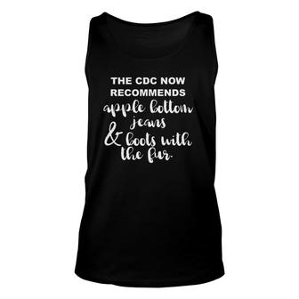 Cdc Apple Bottom Jeans Boots Fur Novelty Sarcastic Humor Unisex Tank Top | Mazezy