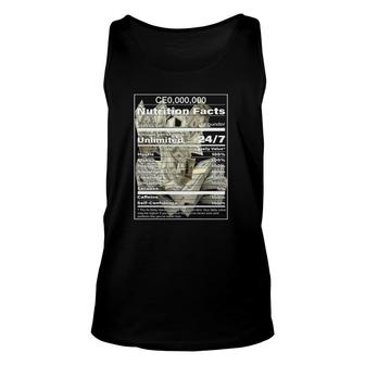 Ceo,000,000 Or Ceo,Ooo,Ooo Entrepreneur Nutritional Facts Tank Top | Mazezy