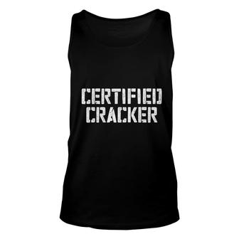 Certified Cracker Funny Redneck Gift Unisex Tank Top - Thegiftio UK