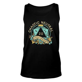 Chaotic Neutral Alignment D20 Tabletop Rpg Gamers Dungeons & Dragons Tank Top | Mazezy