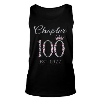 Chapter 100 Est 1922 100Th Birthday Unisex Tank Top | Mazezy
