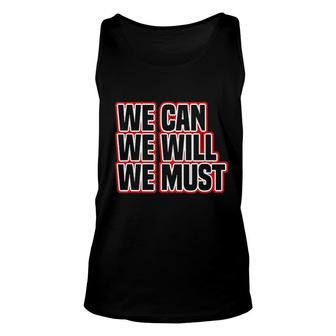 Cheering We Can We Will We Must Cheerleading College Cheer Unisex Tank Top - Thegiftio UK