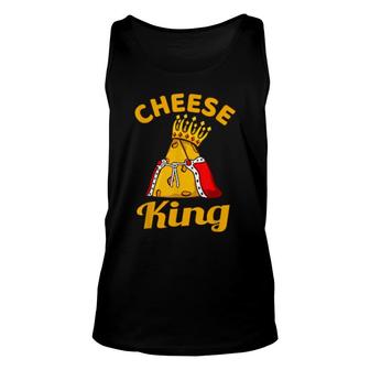 Cheese King Cheese Food Eater Unisex Tank Top | Mazezy