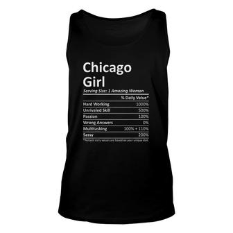 Chicago Girl Funny City Home Roots Usa Gift Unisex Tank Top - Thegiftio