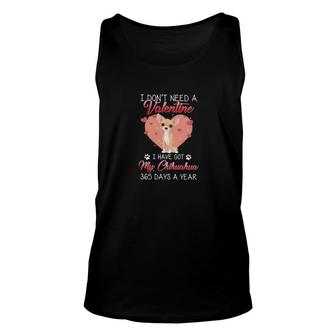 Chihuahua Is My Valentine Unisex Tank Top | Mazezy