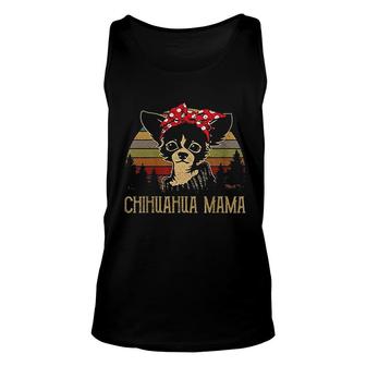 Chihuahua Mama Vintage Funny Chidog Mom Gifts Unisex Tank Top - Thegiftio UK
