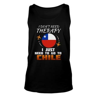 Chile Flag I Funny Chilean Flag I Vacation Gift I Chile Unisex Tank Top | Mazezy