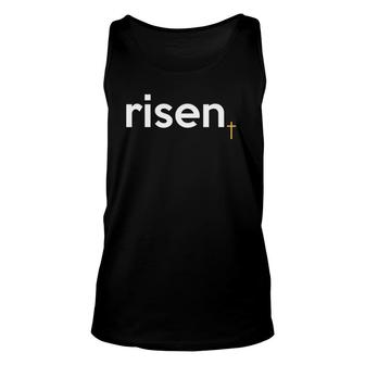 Christ Is Risen He Is Risen Indeed Scripture Easter Unisex Tank Top | Mazezy CA