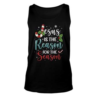 Christian Jesus The Reason Christmas Stocking Stuffer Unisex Tank Top | Mazezy
