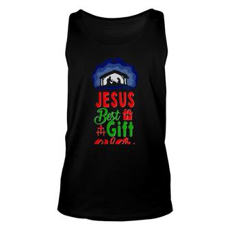 Womens Christmas Nativity Birth Of Jesus Christ Christian Peace Joy Tank Top | Mazezy
