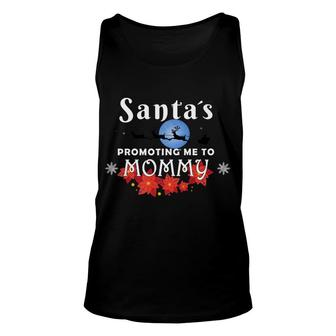 Christmas Pregnancy Santas Promoting Me To Mommy Unisex Tank Top - Thegiftio UK