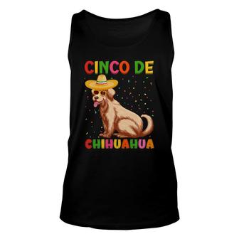 Cinco De Mayo Chihuahua Dog Cute Cinco De Mayo Unisex Tank Top - Thegiftio UK