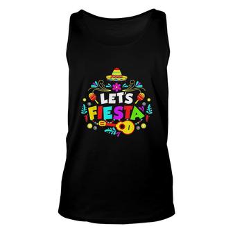 Cinco De Mayo Party Lets Fiesta Mexican V2 Unisex Tank Top - Thegiftio UK