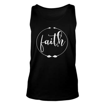 Circle Of Faith Pretty Inspired Christian Gift For Women Unisex Tank Top | Mazezy