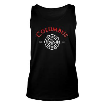City Of Columbus Fire Rescue Ohio Firefighter Duty Unisex Tank Top | Mazezy