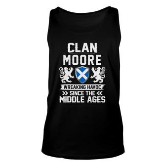 Clan Moore Scottish Family Scotland Mothers Day Fathers Unisex Tank Top | Mazezy