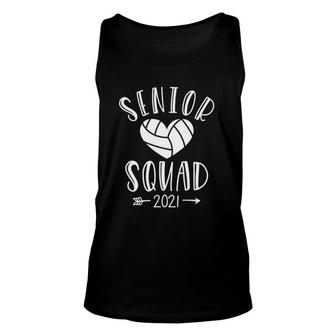 Class Of 2021 Volleyball Senior Squad Team Graduate Gift Unisex Tank Top | Mazezy