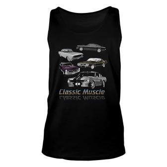 Classic American Muscle Cars Novelty Unisex Tank Top | Mazezy