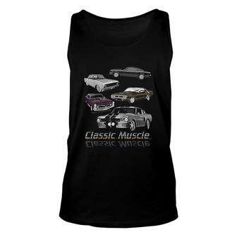 Classic American Muscle Cars Unisex Tank Top | Mazezy