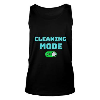 Cleaning Mode Funny Cleaning Crew House Cleaner Humor Unisex Tank Top - Thegiftio UK