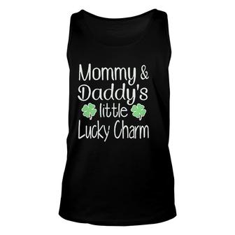 Clothes Clover Tattoo Mommy And Daddys Lucky Charm Unisex Tank Top - Thegiftio UK