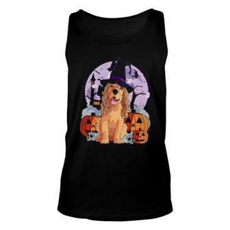 Cocker Spaniel Happy Halloween Gift Unisex Tank Top | Mazezy