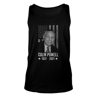 Colin Powell 1937 2021 The First Black Us Secretary Unisex Tank Top | Mazezy