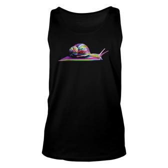 Colorful Snail Art For Lover Land Snails Or Gastropods Tank Top | Mazezy