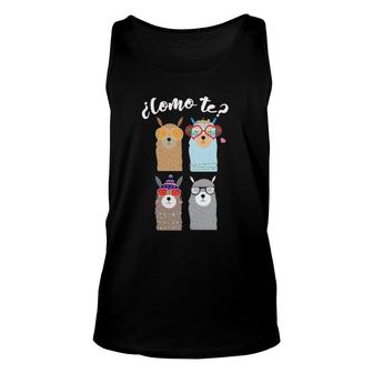 Como Te Llamas Funny Spanish Teacher Unisex Tank Top | Mazezy