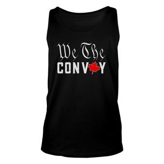We The Convoy Freedom Convoy 2022 Canada Trucker Maple Leaf Tank Top | Mazezy