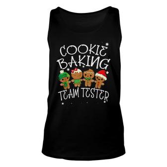 Cookie Baking Team Tester Gingerbread Christmas Xmas Pajama Tank Top | Mazezy