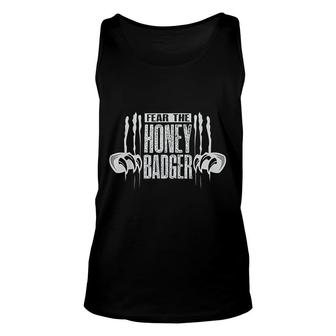 Cool Fear The Honey Badger Unisex Tank Top | Mazezy