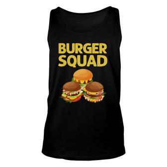 Cool Hamburger Art Men Women Cheeseburger Fast Food Burger Unisex Tank Top | Mazezy UK