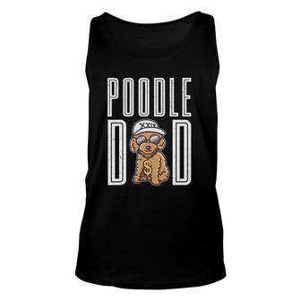 Cool Poodle Dad Dog Father's Day Gift Poodle Unisex Tank Top | Mazezy