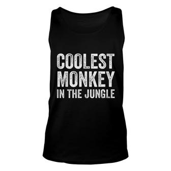 Coolest Monkey In The Jungle Basic Graphic Unisex Tank Top - Thegiftio