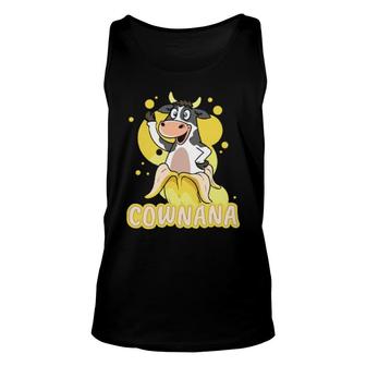 Cownana A Mix Between Cow And Banana Unisex Tank Top | Mazezy