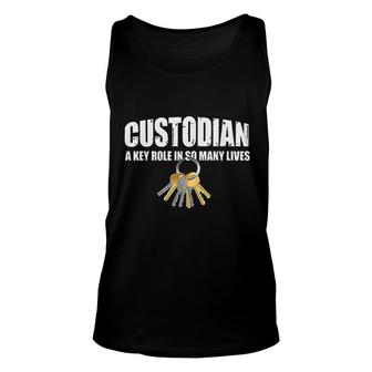 Custodian Keys Love & Appreciate Janitor Appreciation Gift Unisex Tank Top - Thegiftio