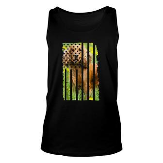 Cute Cocker Spaniel Dog Picture Puppy American Us Flag Tank Top | Mazezy