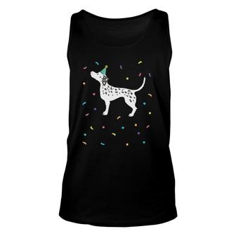 Cute Dalmatian Dog Dad Gifts Unisex Tank Top | Mazezy